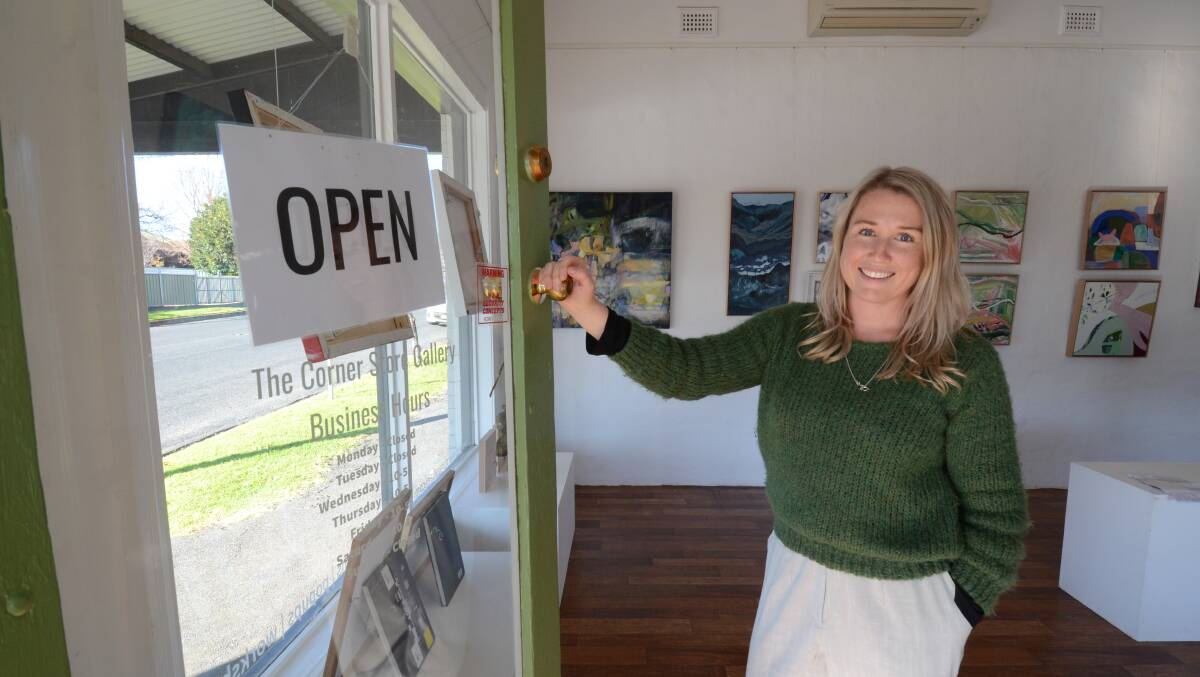 ON DISPLAY: Corner Store Gallery owner Madi Young set to reopen gallery to public as restrictions lift. Photo: JUDE KEOGH