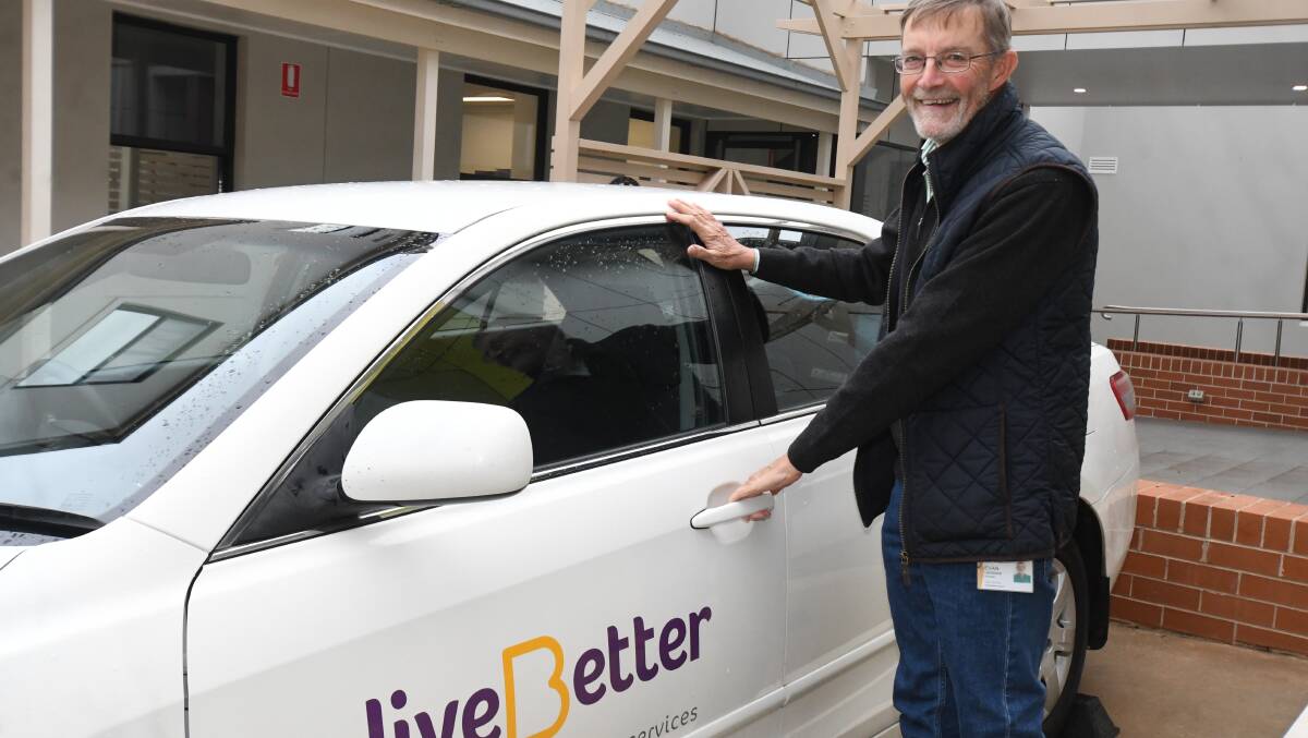 TRANSPORT SUPPORT: LiveBetter community transport driver Evan Sergant helps elderly and people with disabilities to travel across Orange. Photo: JUDE KEOGH