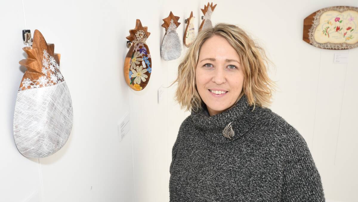 EXHIBITION: The Peisley St Gallery owner Leiarne Dunworth features work from artist Fleur MacDonald. Photo: CARLA FREEDMAN