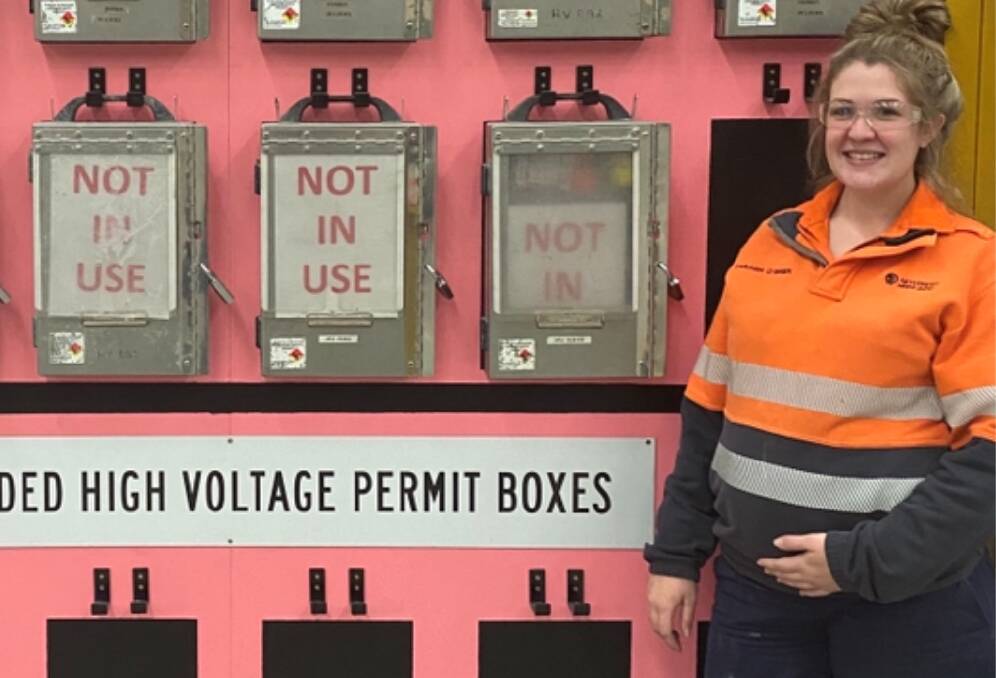APPRENTICESHIP: Cadia's first year electrical apprentice Caragh OBrien was successful in the Newcrest Apprenticeship Program in 2020. Photo: SUPPLIED