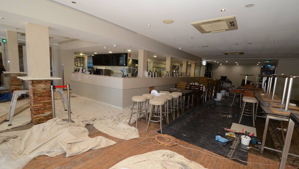 Newly renovated bistro area in the Royal Hotel. Photo: JUDE KEOGH