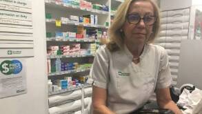ONLINE SCRIPT: Peter Smith TerryWhite Chemmart Pharmacist Kate Gray will receive digital prescriptions from doctors. Photo: ALEX CROWE