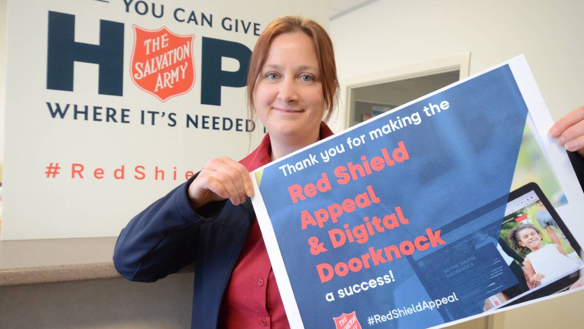 FINAL COUNTDOWN: Salvation Army Orange and Bathurst Corps Officer Kate Cathcart said $26,000 has been raised in the digital doorknock. Photo: JUDE KEOGH