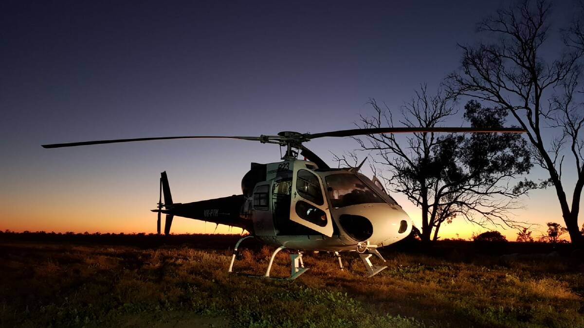 FERAL PESTS: Central Tablelands Local Land Services to disembark the Squirrel Helicopter to survey pest species. Photo: SUPPLIED