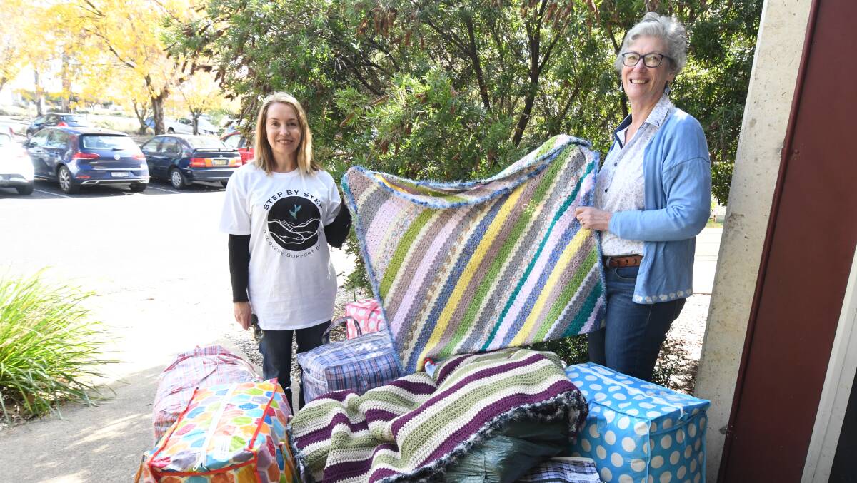 HELPING HAND: Step By Step Recovery Support Service manager Anne Crestani and Wrap With Love coordinator Sue Moffatt. Photo: JUDE KEOGH