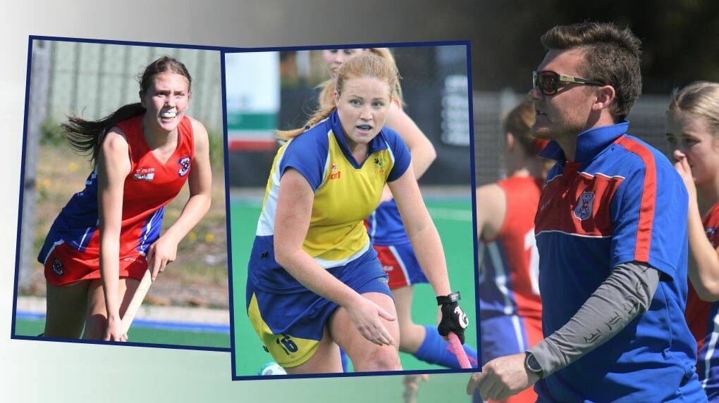 HEY NOW: Nic Milne has been named in the men's All Stars side, while (insets, from right) Chloe Barrett and Heidi Townsend have been named in the women's side.