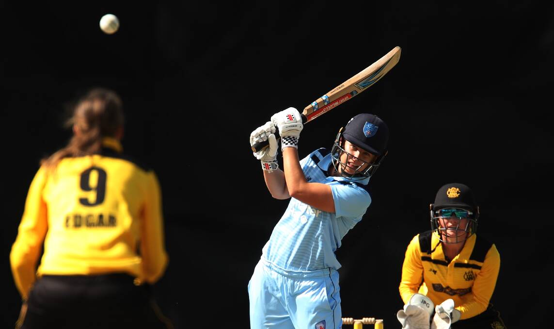 EYES ON THE PRIZE: Phoebe Litchfield is in the running to win the Belinda Clark Medal. Photo: CRICKET NSW/GETTY