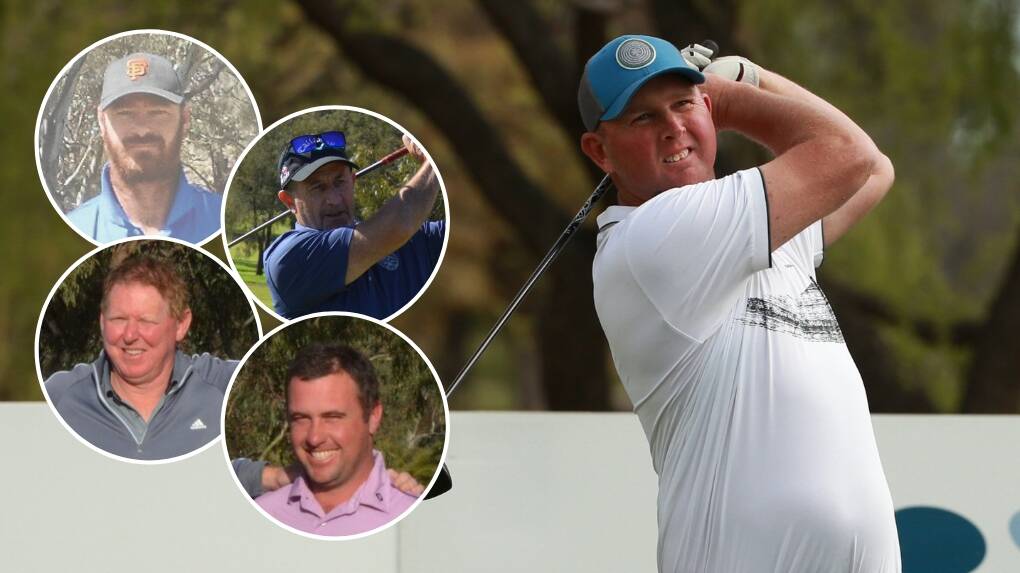 HERE WE COME: Forbes' division one pennants side is looking to create a bit of history and bring home the 2019 CWDGA crown. Pictured are Shane Sallaway (top left), Mark Collits (top right), Peter Dawson (bottom left), Daniel Bayley (bottom right) and skipper Steve Betland (main). 