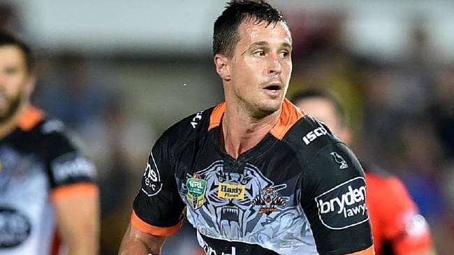 LIKE A TIGER: Jack Littlejohn during his time at the Wests Tigers in 2016-17. 