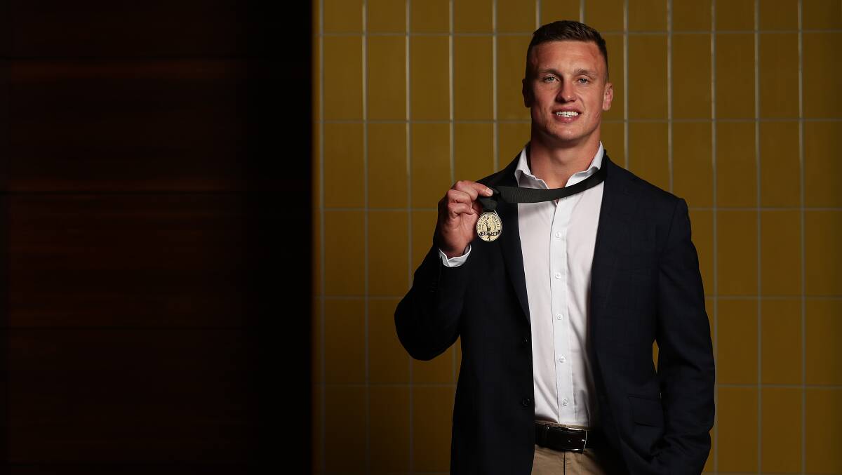 Jack Wighton has become the first person from Orange to be crowned the NRL player of the year, taking out the 2020 Dally M Medal. Photo: GETTY IMAGES