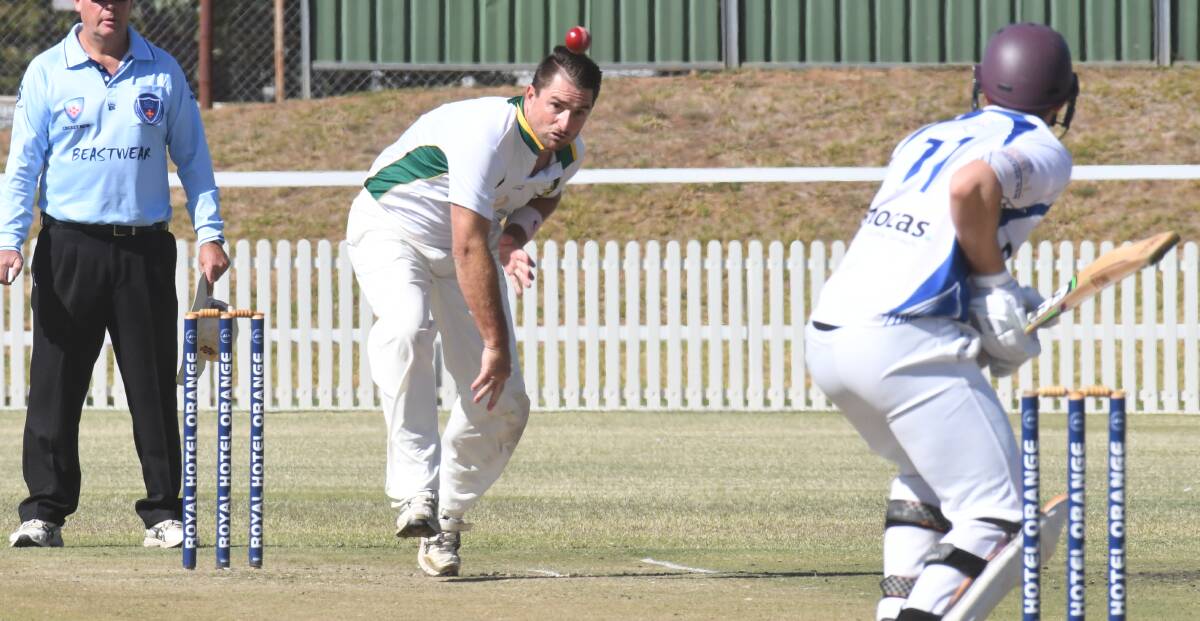 STEAMING IN: Matt Stephen is a Bathurst cricket stalwart. Photo: CARLA FREEDMAN