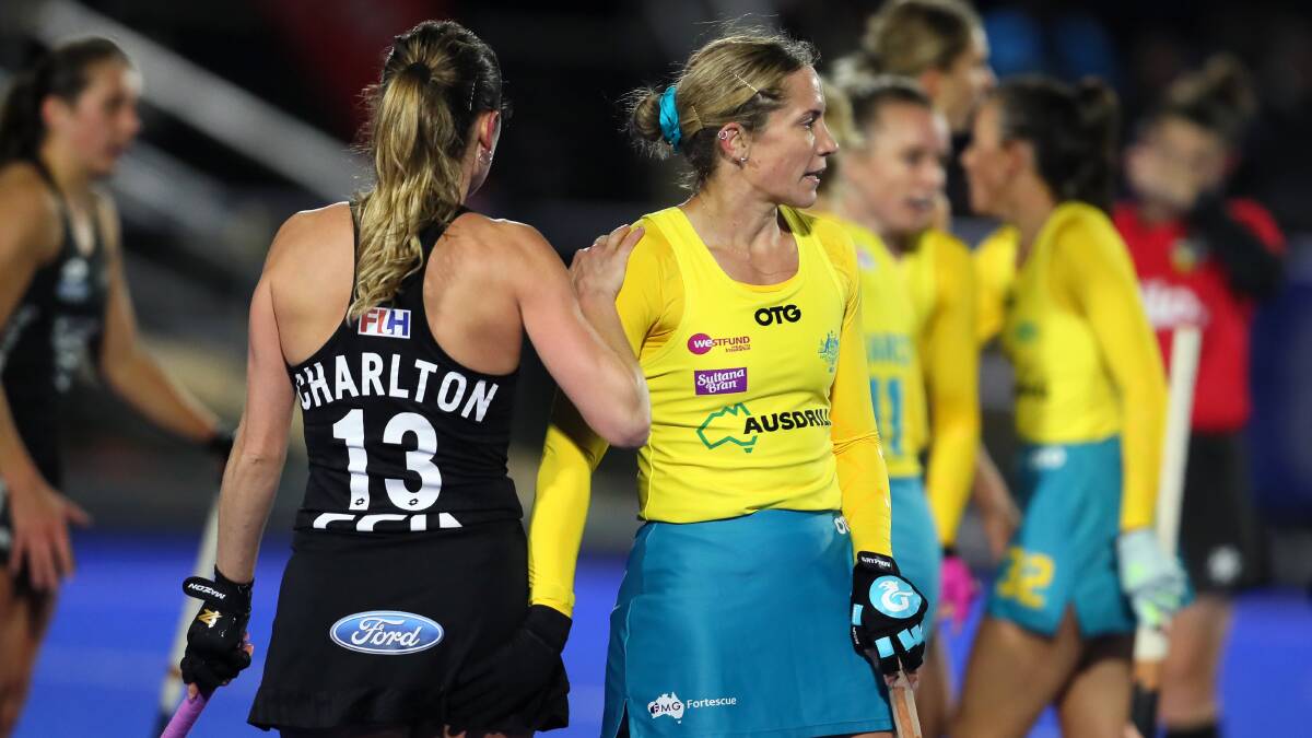 HOT START: Eddie Bone and the Hockeyroos have started their Tokyo campaign off in the best possible fashion. Photo: HOCKEY AUSTRALIA