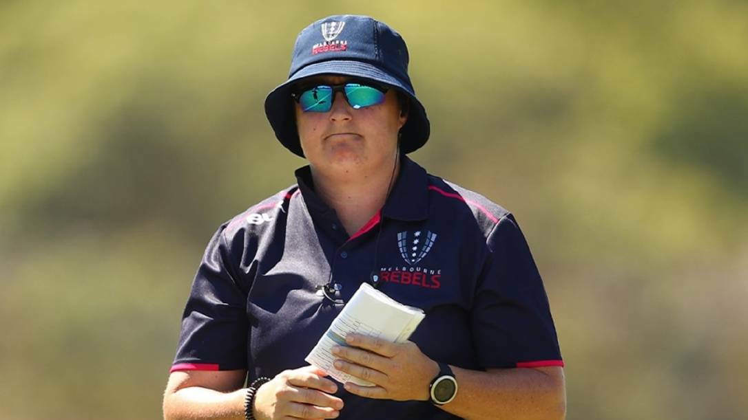 NO RUGBY, FOR NOW: Former Orange Emu and current Melbourne Rebels Super W coach Alana Thomas is in lockdown in Victoria. Photo: MELBOURNE REBLES. 