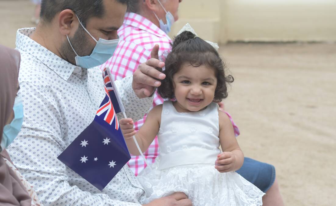 Mirah Shakeel at Australia Day celebrations at Cook Park in 2022. Picture by Jude Keogh 0126jkaust19