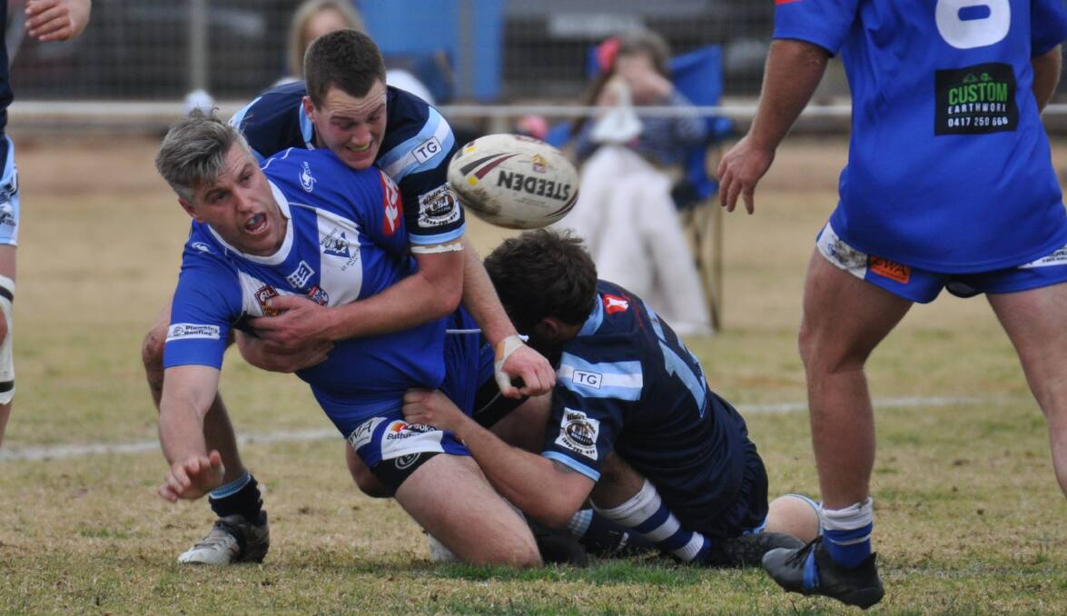 All the action from the grand final qualifier between St Pat's and Hawks at Cowra, photos by NICK McGRATH