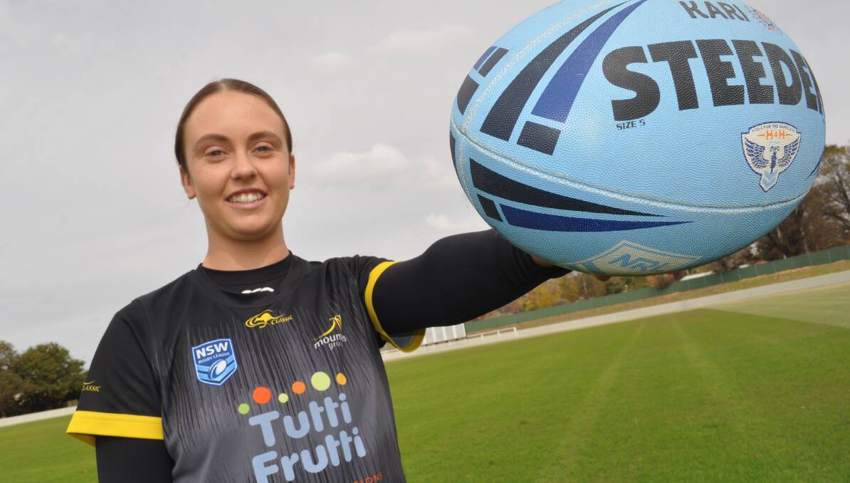 RISING STAR: Kaitlyn Phillips took up rugby league just 12 months ago. 