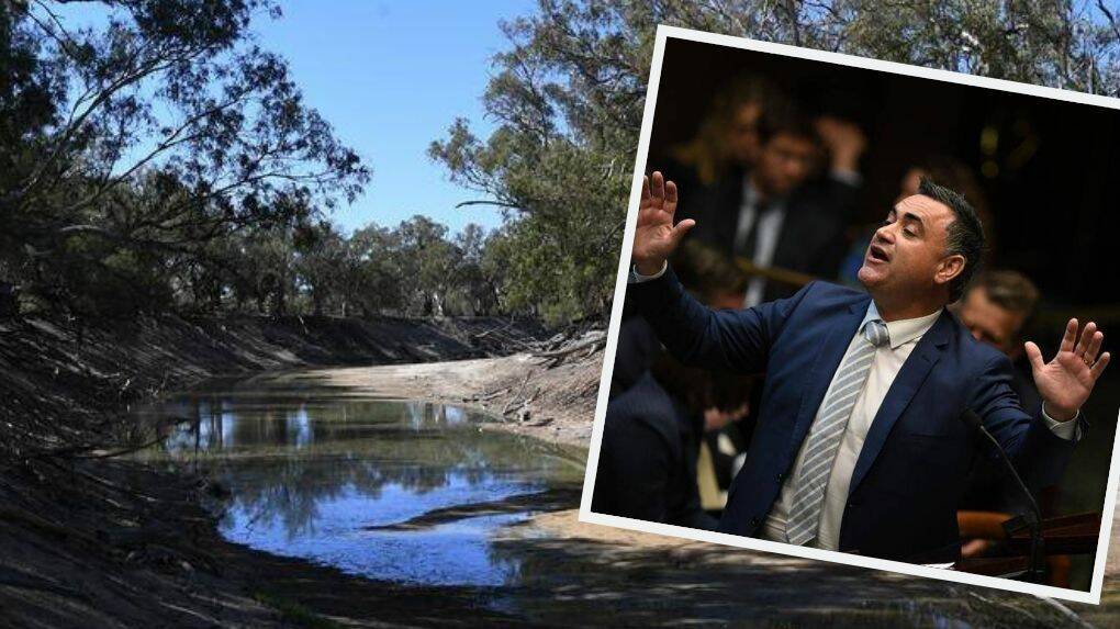 TOKEN RESPONSES: Reader John Mullen says the National Party and John Barilaro have denied climate change and resisted all but token responses to it and places like the Murray Darling River system, pictured, is suffering. 