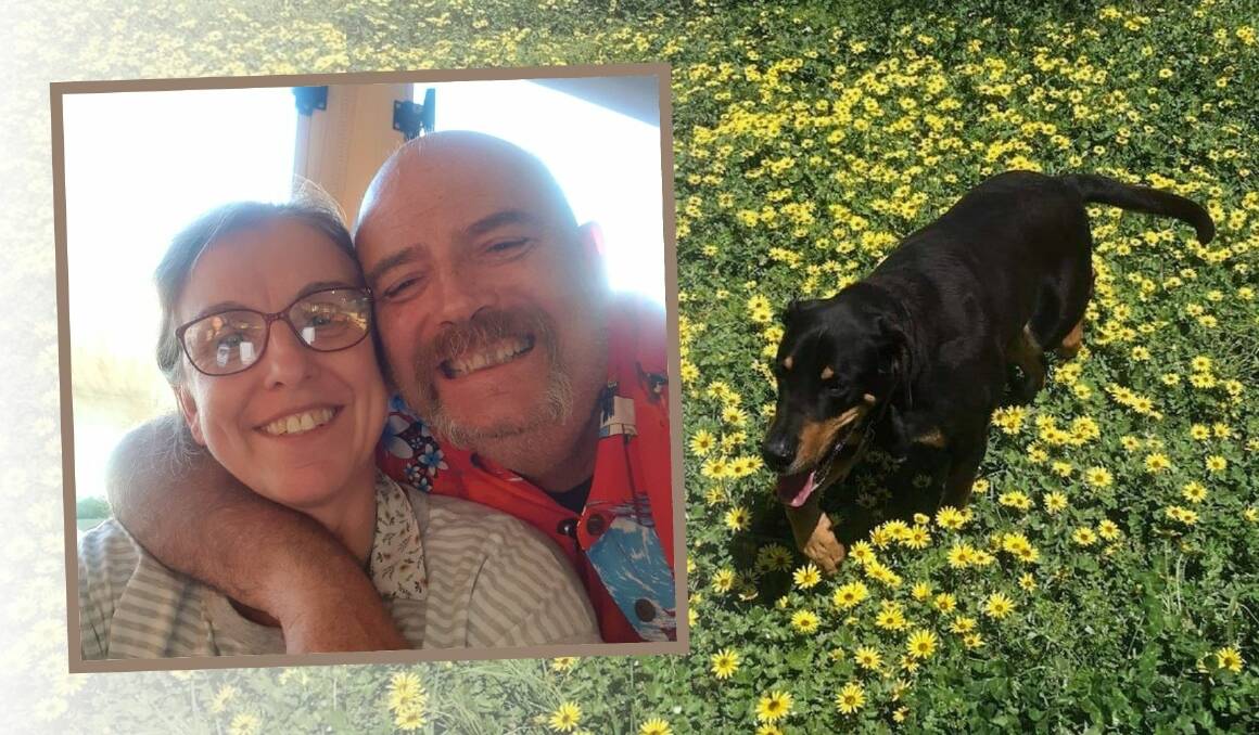 RAISING AWARENESS: James Hocking and Natalie Quinton were devastated by the loss of their dog Hamish. Photo: SUPPLIED.