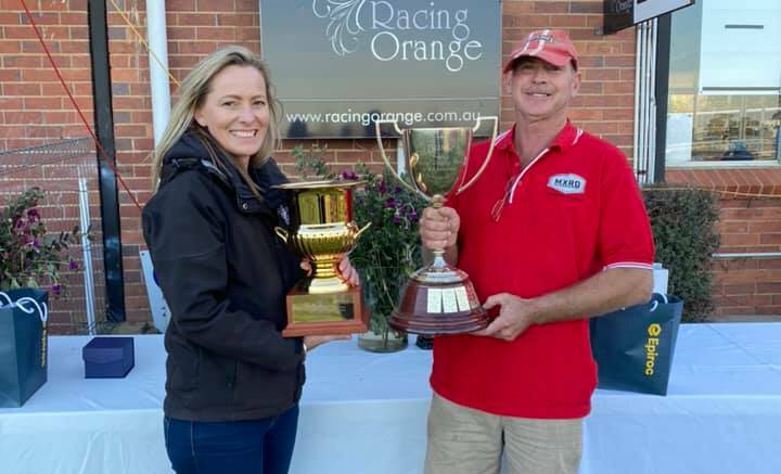 CHAMPION: The Orange Gold Cup was run on Friday at Towac Park, with Reward Seeker taking out the top prize. Photo: RACING ORANGE
