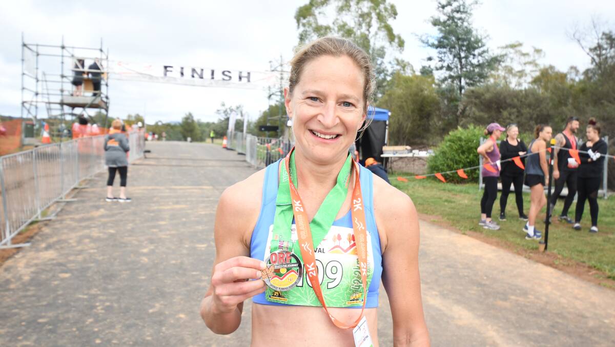 SHOCK WIN: Scotland's Joasia Zakrzewski only touched down in Australia on Saturday morning yet still won the Orange Running Festival's marathon. Photo: CARLA FREEDMAN