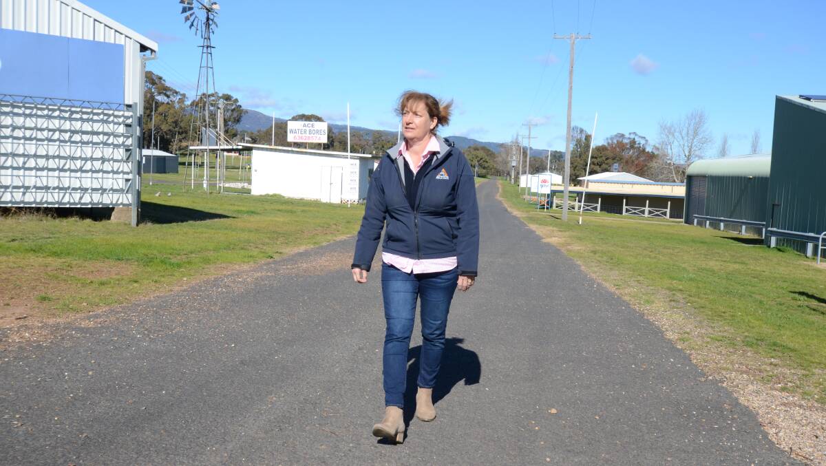 WELCOME HELP: ANFD manager Jayne West at the field days' Borenore site. Photo: JUDE KEOGH