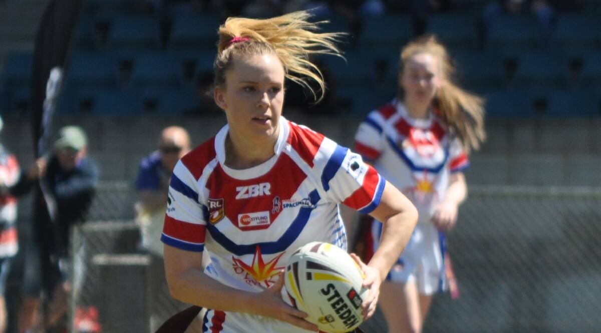 AGAINST FRIENDS: Paige Hay will tackle some of her old Parkes teammates on Saturday when Group 10 takes on Group 11 in the league tag. Photo: NICK McGRATH