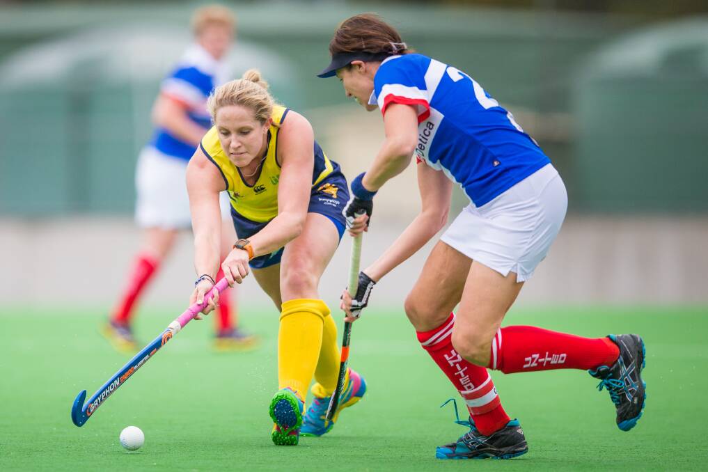 TOUGH GIG: Meredith Bone, pictured playing with UC in Canberra, and her ACT Strikers battled in the AHL. Photo: Matt Bedford.