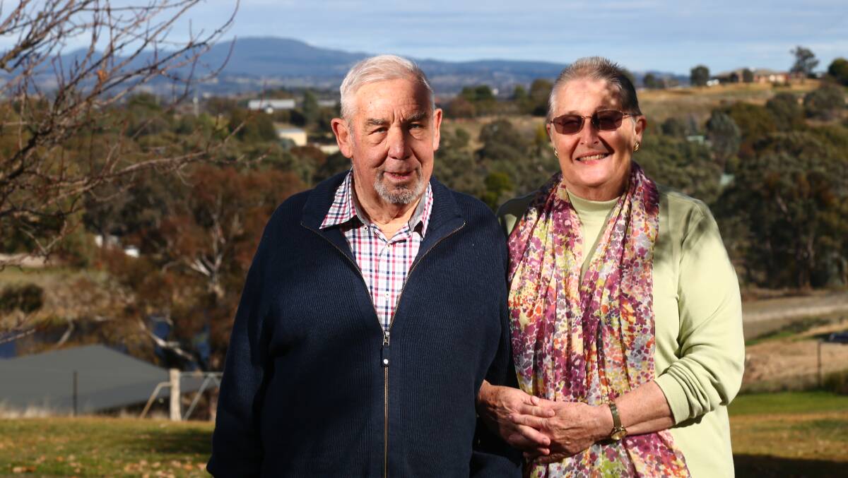 RESPECT: The Royal Far West Board pays its respects to the late Peter Veenstra, pictured here with wife Lida at their Orange home. Photo: PHIL BLATCH 