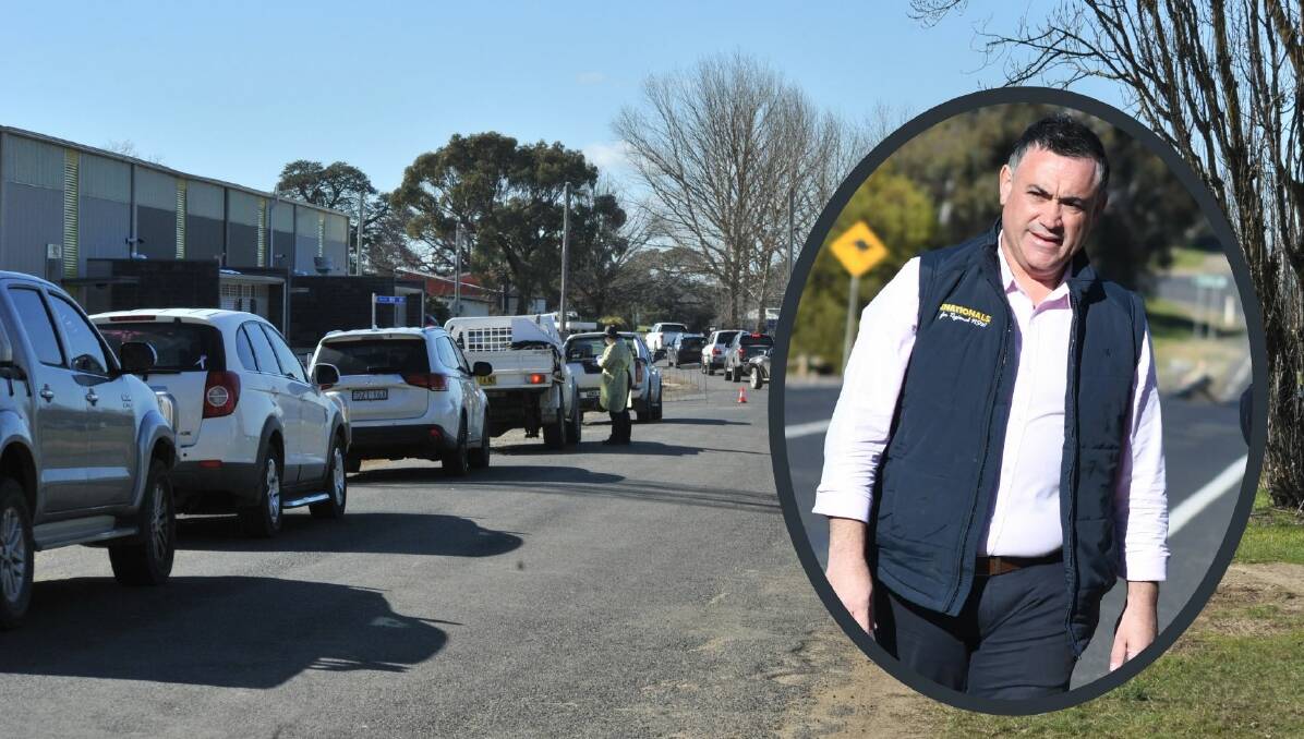 LONG LOCKDOWN: Deputy premier John Barilaro has flagged a longer lockdown than seven days for western NSW. Photo: CARLA FREEDMAN