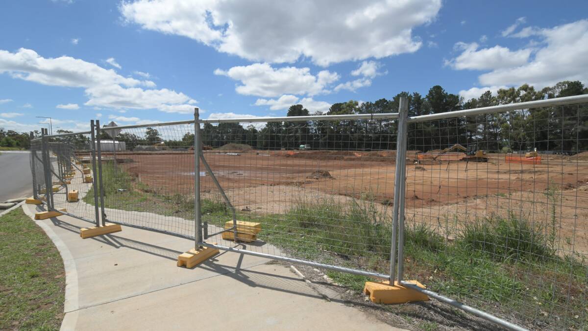 The site of a new centre set to be built in Orange and then opened this year. Photo: JUDE KEOGH