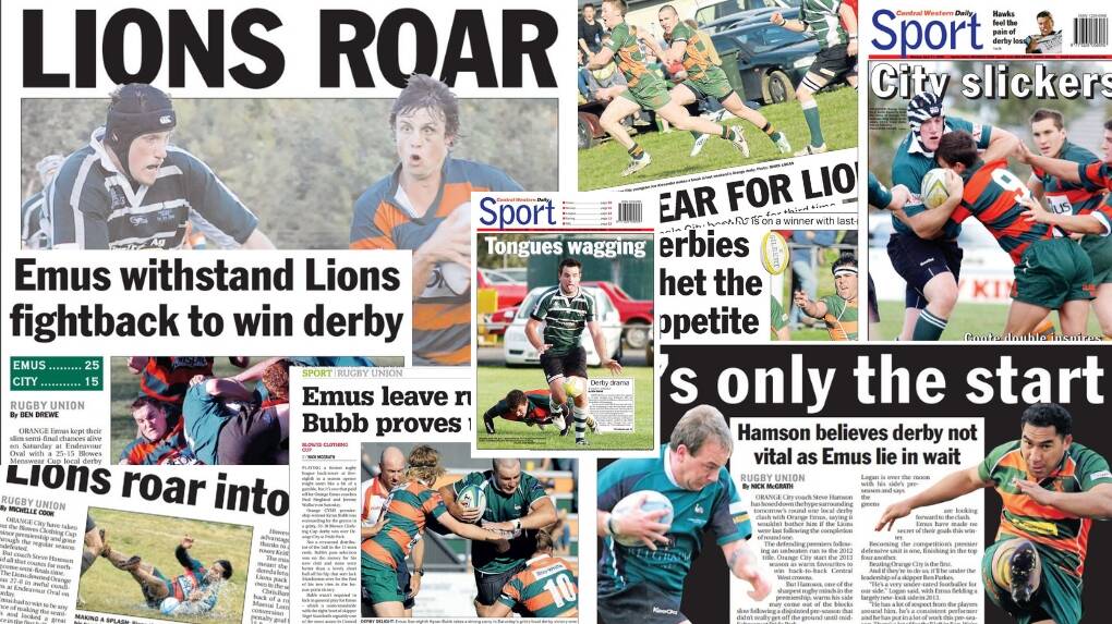 DERBY DELIGHT: Orange Emus and Orange City have a storied derby history, and Saturday's clash, the first in 2019, will add to that. 