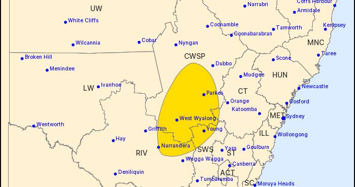Central NSW is in line for another drenching, with as much as 70mm predicted in a short period of time. Picture supplied.