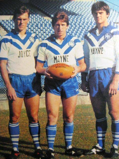 FLASHBACK: Bulldogs, Peter, Steve and Chris Mortimer all played against brother Glenn while he was at Cronulla in the 1987 Australian Rugby League competition.