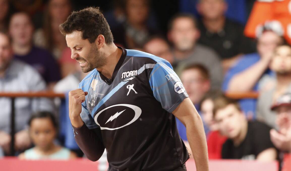 SEVENTH HEAVEN: Orange's two-handed tenpin bowling champion Jason Belmonte claimed his seventh major Professional Bowlers Association crown on Monday morning. Photo: PBA.COM