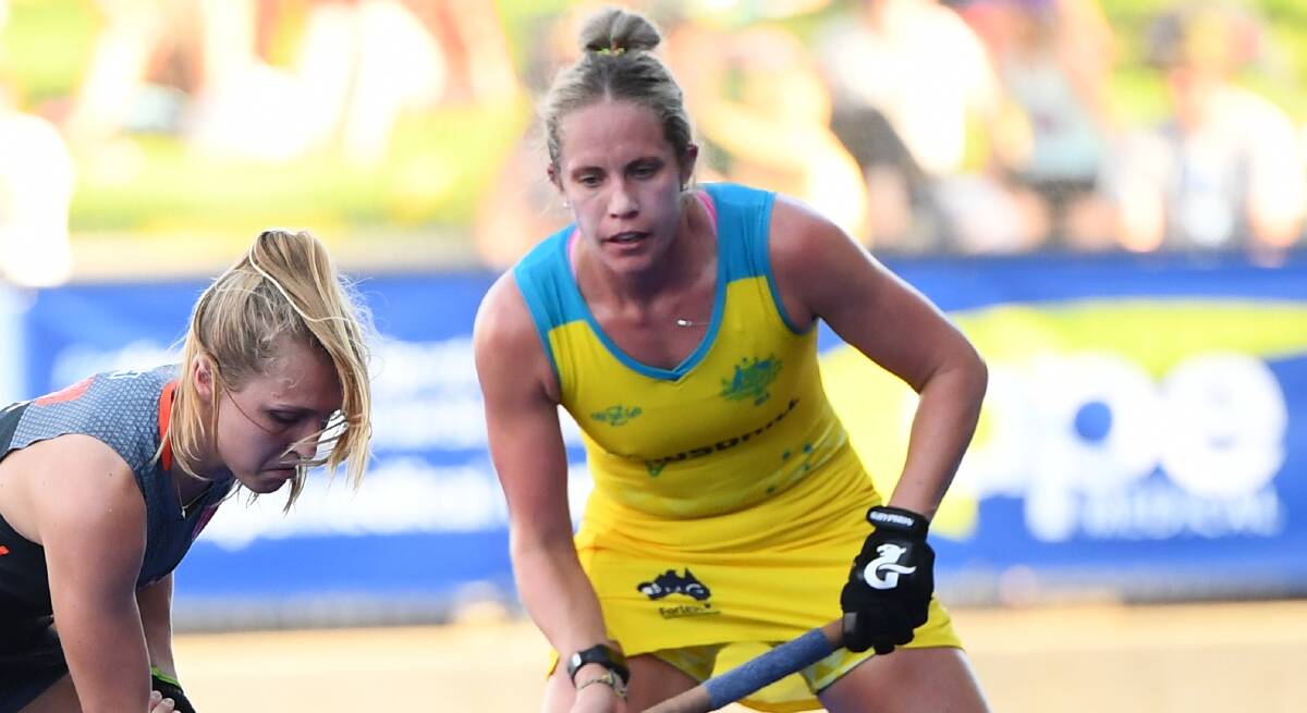 FINAL FOUR: Edwina Bone and the Hockeyroos are through to the semi-finals of the Pro League but will need to improve after a two-goal loss to the Netherlands. Photo: 