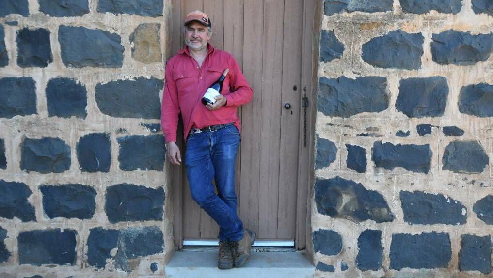 TOP DROP: Philip Shaw winemaker Daniel Shaw with a bottle of the trophy-winning No. 08 pinot noir. The winery ranked inside the top 250 in Huon Hooke's top Australian wineries.