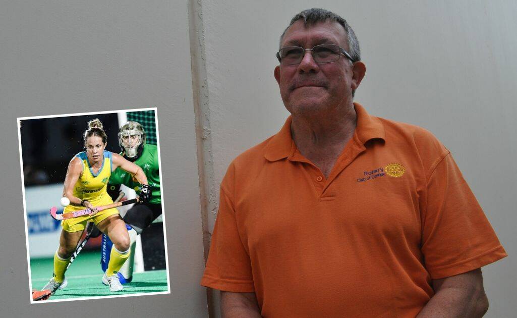 SUPPORT: Gary Bone is planning on attending the Tokyo Olympic Games is his daughter Eddie (insert) is selected to represent Australia again. Photo: NICK McGRATH