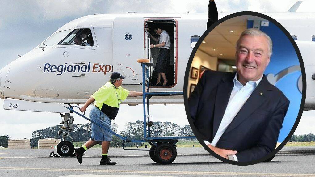 CUTS: Rex deputy chairman John Sharp says his service is committed to its Orange-Sydney route, despite announcing five other routes are being axed. 