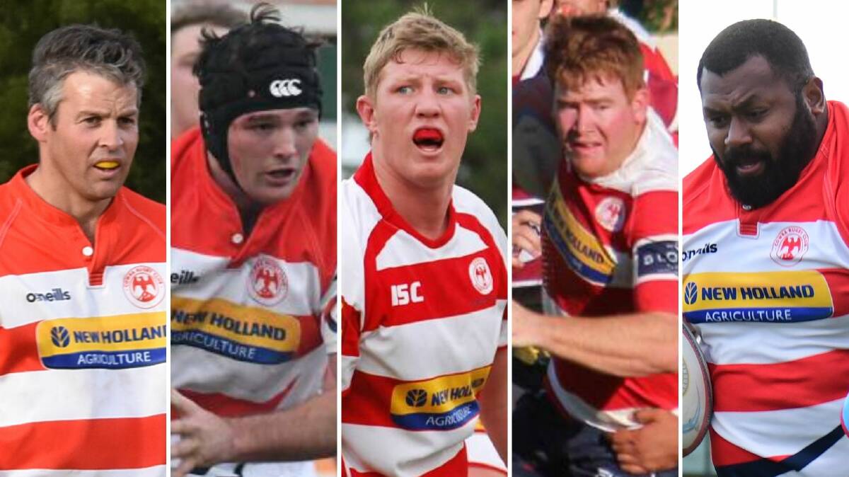 THESE EAGLES ROCK: Tim Berry, Tom Dewhurst, Chris Miller, Jimmy Montgomery and Joe Dakuitoga would be handy additions at the five remaining clubs.
