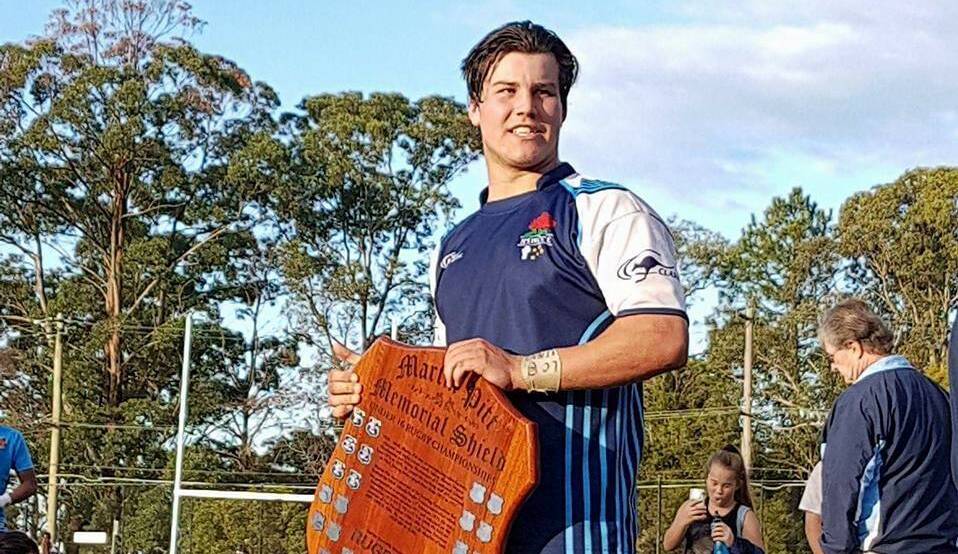 HISTORY MADE: James Sheahan Catholic High School rugby gun Beau Westcott led his NSW Combined Catholic Colleges under 15s rugby side to the NSW All Schools title for the first time.