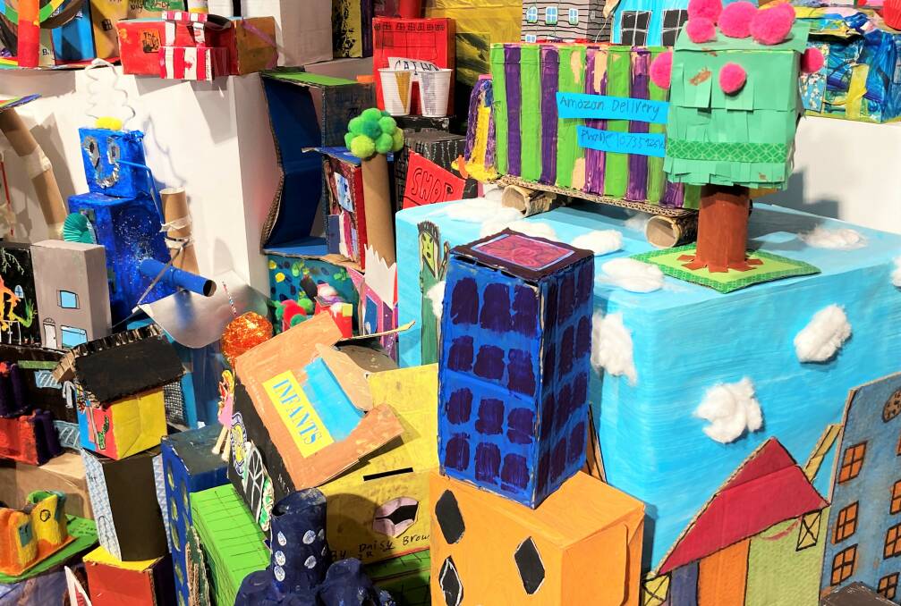 A City for Kids installed at Orange Regional Gallery 