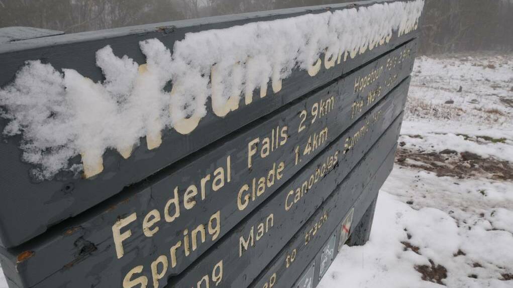 ON THE CARDS: Snow is expected to fall on Mount Canobolas next week. Photo: STEVE GOSCH
