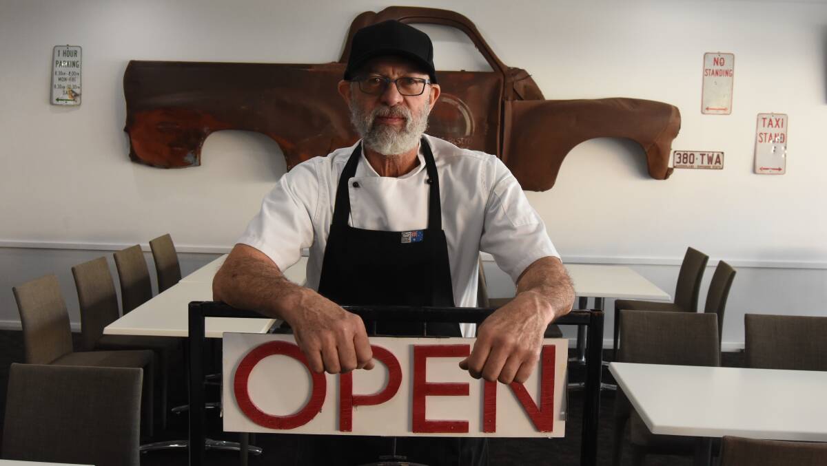 COOK UP: Tony Gittany will be opening for business from 11am on Tuesday. Photo: Mark Logan.
