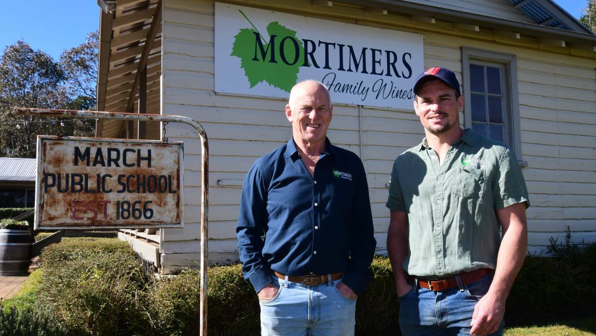 Peter and Daniel Mortimer will be hosting an NRL Grand Final day event at the March Schoolhouse. Picture by Carla Freedman