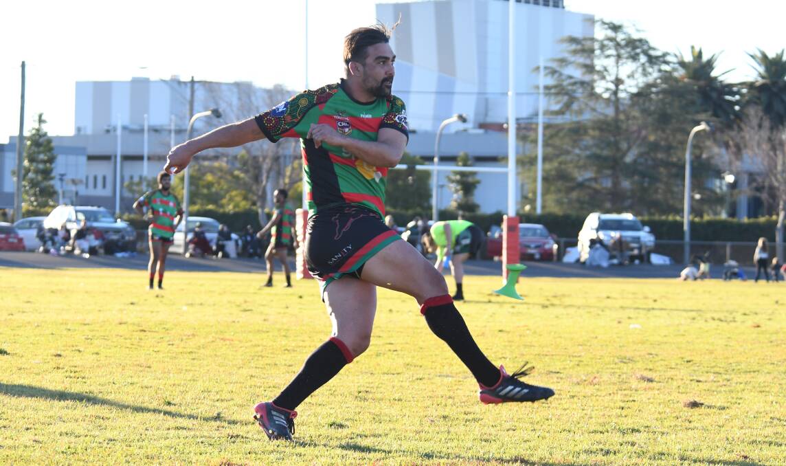 KICKING ON: Claude Gordon will help lead the Googars in the 2018 Koori Knockout at Dubbo, the side's first game kicks off at 12.20pm on Saturday on field two against Doonside. 