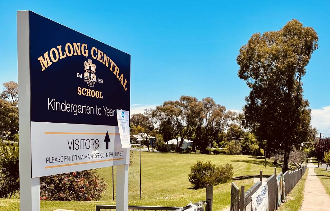 CONCERN: The Molong Central School has been impacted by the COVID-19 outbreak in Molong. 