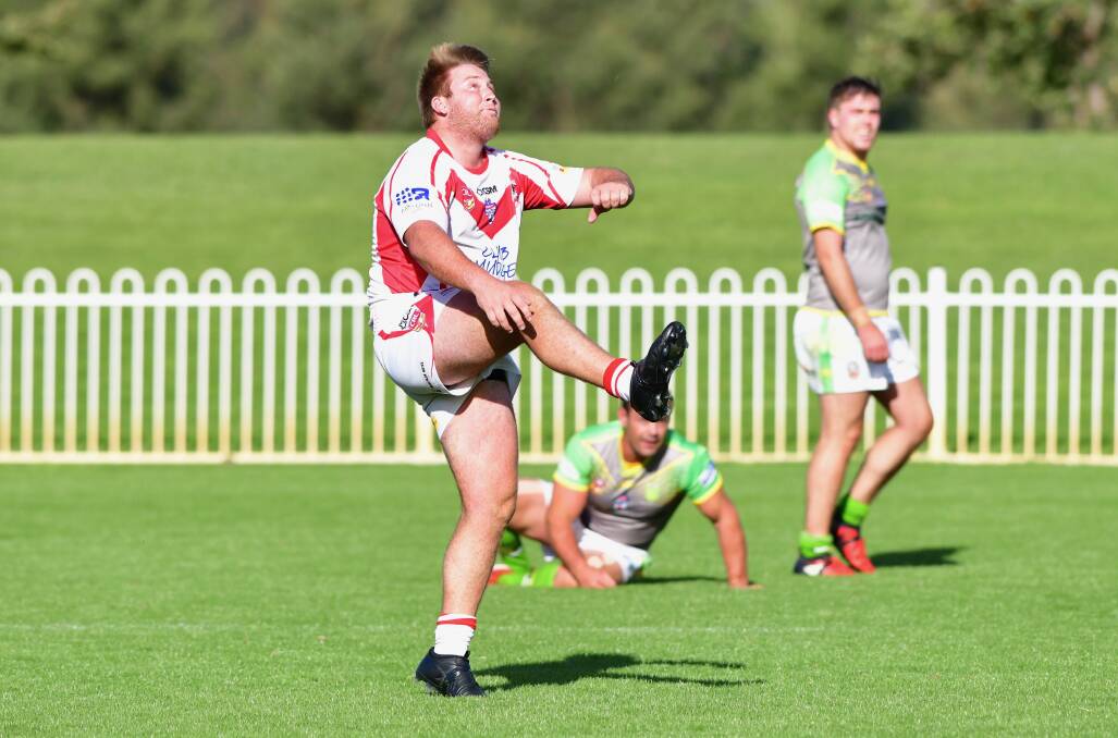 KICKING ON: Mudgee prop Chanse Burgess is developing a bit of a cult following in Group 10, and is set to shine in the Group 10 squad to play in the 23s trial on Saturday. Photo: COL BOYD