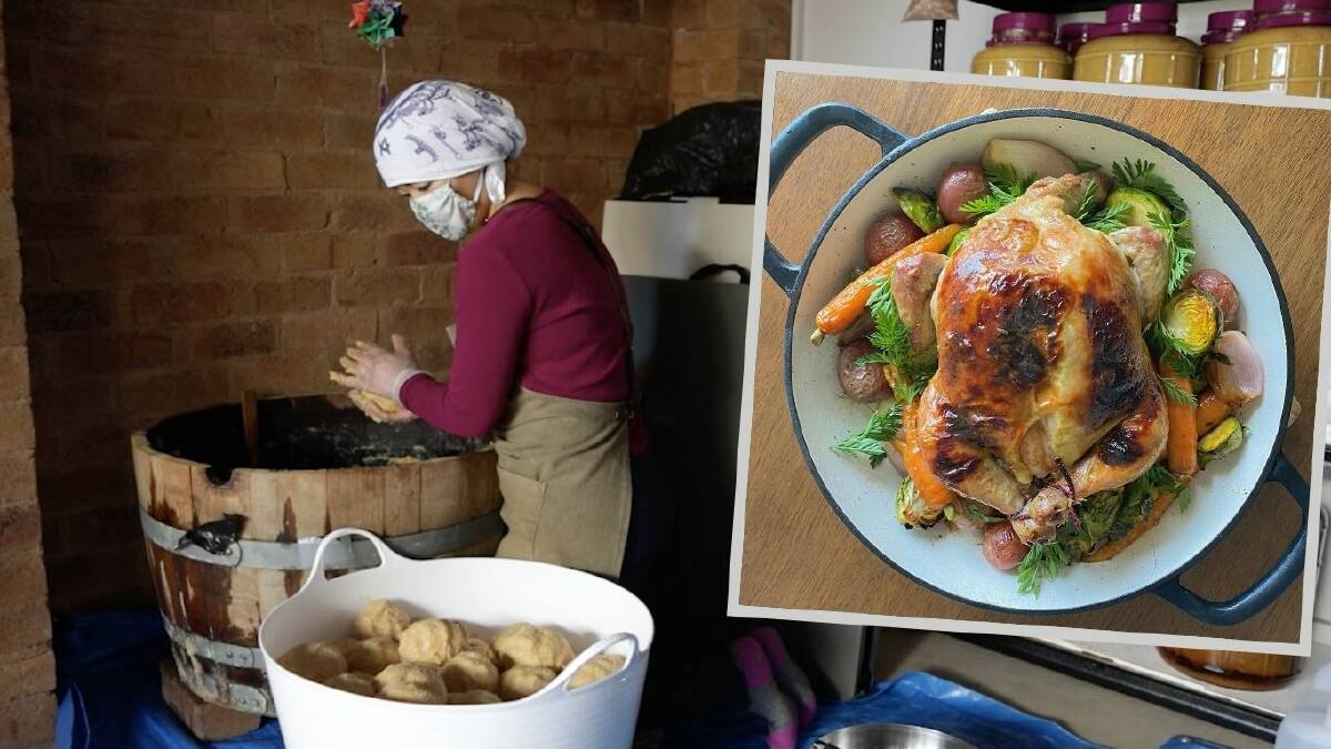 MASTER OF HER CRAFT: Nanae Harada and (insert) the Miso Butter Roast Chicken featuring in Richard Learmonth's recipe of the week.