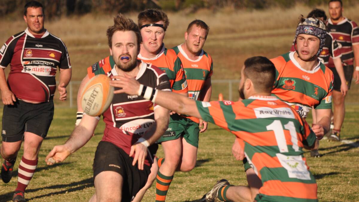 MORE COMPETITIVE: Parkes centre Ben Powlay and his Boars teammates are expecting a more competitive level of rugby in the new CWRU second tier, which includes teams from Dubbo, Bathurst, Blayney, Mudgee and Narromine. Photo: NICK McGRATH