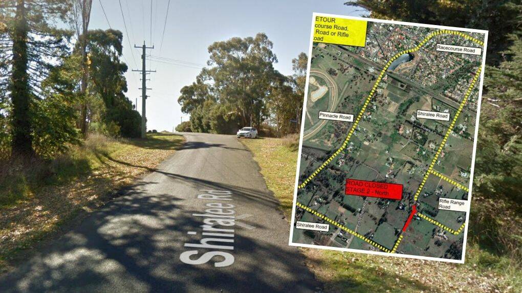 CLOSED: A small section of the Shiralee Road will be closed each week for the next five due to an upgrade of the road. 